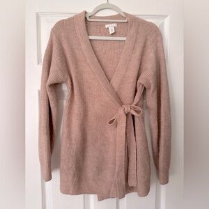 H&M Mama Wrap Sweater Pink Small